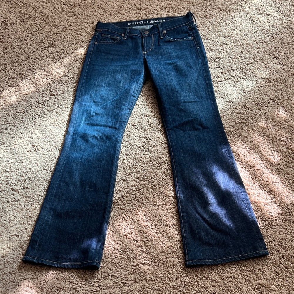 Citizens Of Humanity Dark Blue Flare Jeans